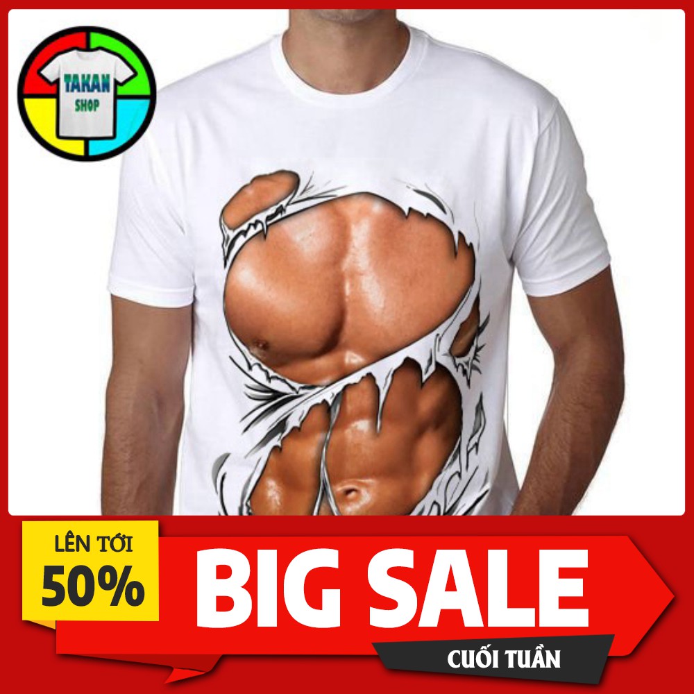 Siêu Hot Áo thun in Body 6 múi Nam Nữ Siêu Hot