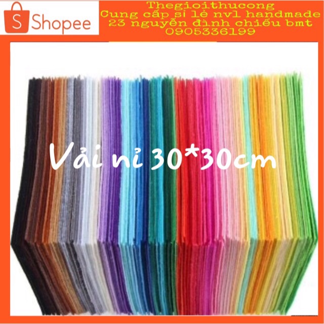 Vải nỉ 30*30cm