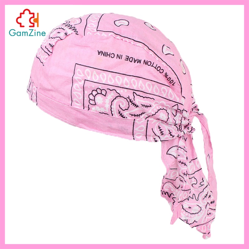 Khăn Trùm Đầu Vải Cotton Chemo Durag Màu Đỏ Phong Cách Hồi Giáo Cho Nam Và Nữ