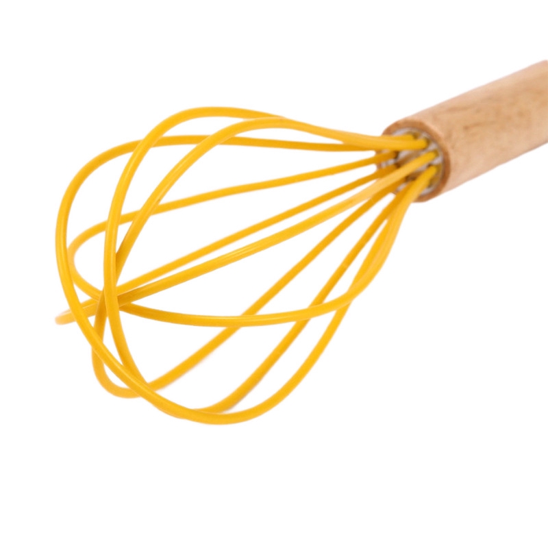 Dụng cụ đánh trứng mini tay cầm gỗ tiện dụng cao cấp