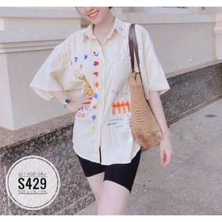 Bigsize Set ngố gấu S429