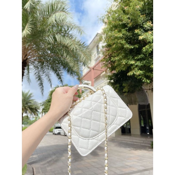 Túi xách nữ quai xách C.N woc top da mềm có độ nhăn tự nhiên fullbox nam châm