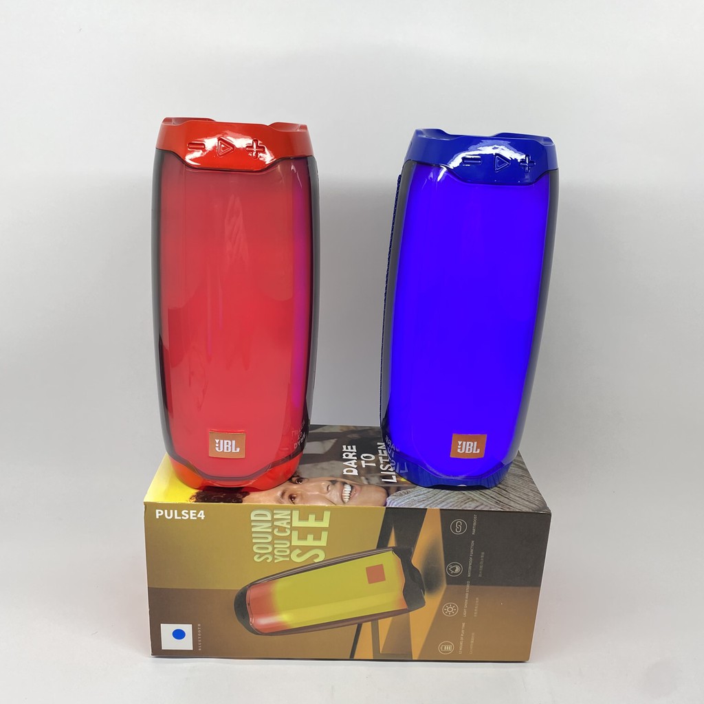 Loa bluetooth Pulse 4, siêu bass, đèn nháy theo nhạc. 3 màu: Đỏ - Đen - Xanh. Bảo hành 6 tháng lỗi 1 đổi 1