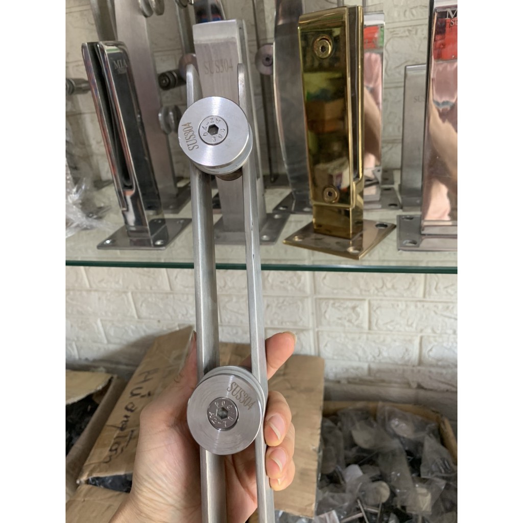 Trụ inox 4ly kép, 5ly kép Sus 304 Bảo hành 5 năm, Lắp Cầu Thang, Lan Can