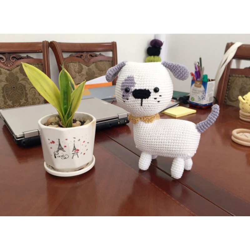 [Thú len móc handmade]  Chó nhỏ bằng len - Chó nhồi bông – Puppy Amigurumi
