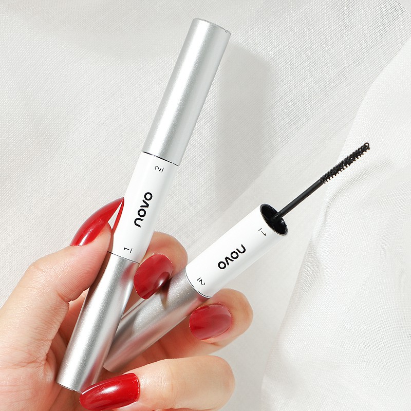 Bộ Mascara 2 Trong 1 NOVO 3D Lâu Trôi Chống Thấm Nước NO.5327