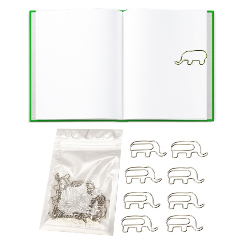 Set 24 Kẹp Giấy Kim Loại Họa Tiết Hoạt Hình Dễ Thương