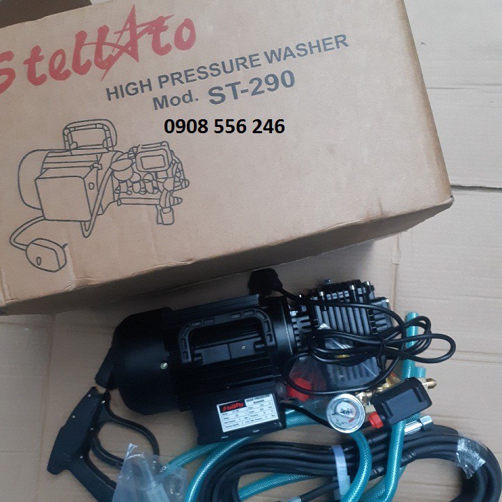 Máy Xịt Rửa Stellato ST-290 có chỉnh áp và tự ngắt