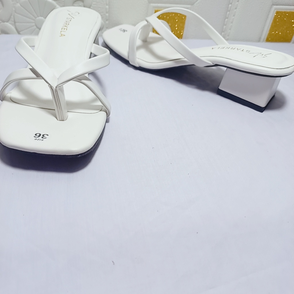 Giày cao Gót Hở Mũi MINHTUYETSHOES- Guốc Nữ Gót Vuông 5cm Quai Ngang Kẹp Ngón- Dép Đi chơi /đi làm mẫu mới mã DKQN