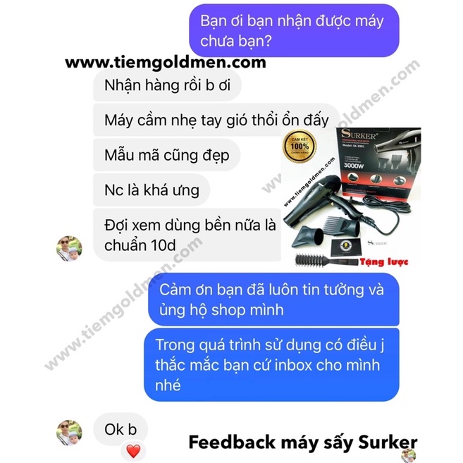 Máy sấy tóc Surker SK-3901 công suất 3000w [CHÍNH HÃNG]