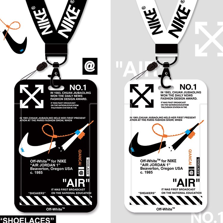 Dây Đeo Thẻ Tên/Thẻ ID In Logo Nike Thời Trang Chất Lượng Cao
