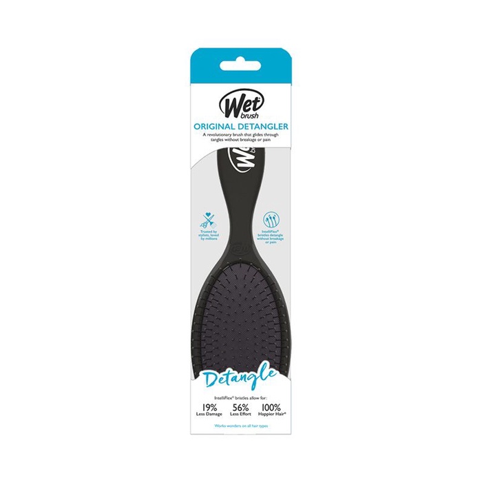 Lược gỡ rối Wet Brush Pro Detangler Brush Black (có hộp đi kèm)