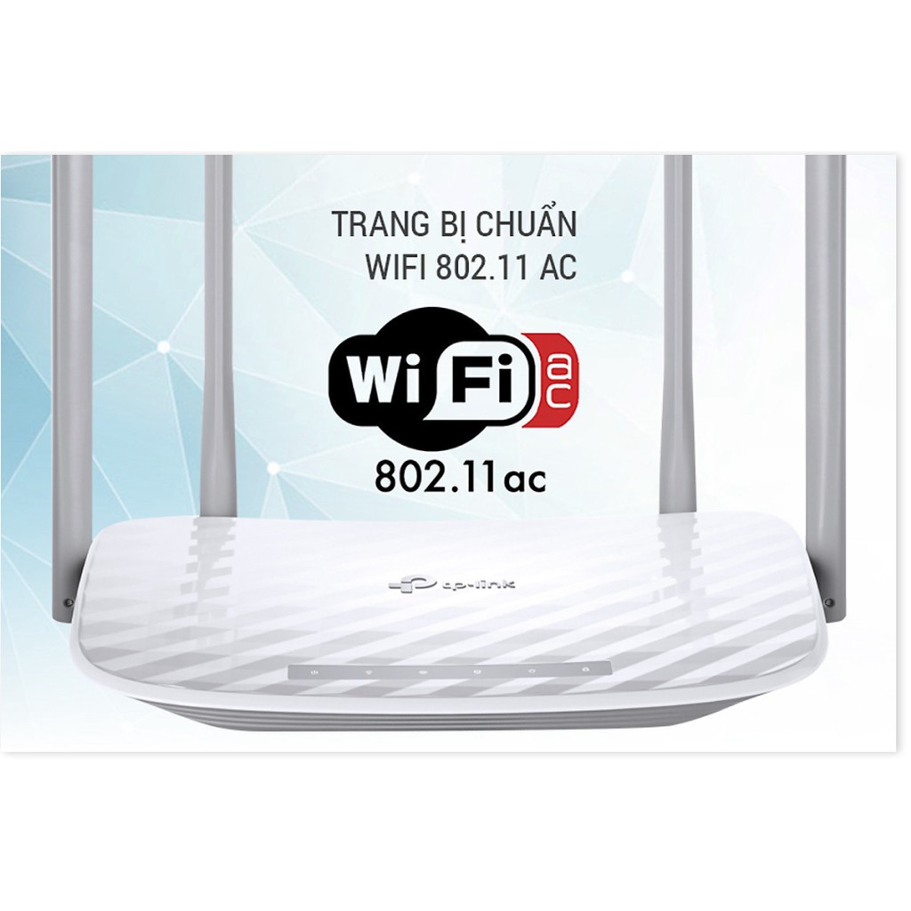 Router Wifi Băng Tần Kép AC1200 TP-Link Archer C50 - Hàng Chính Hãng