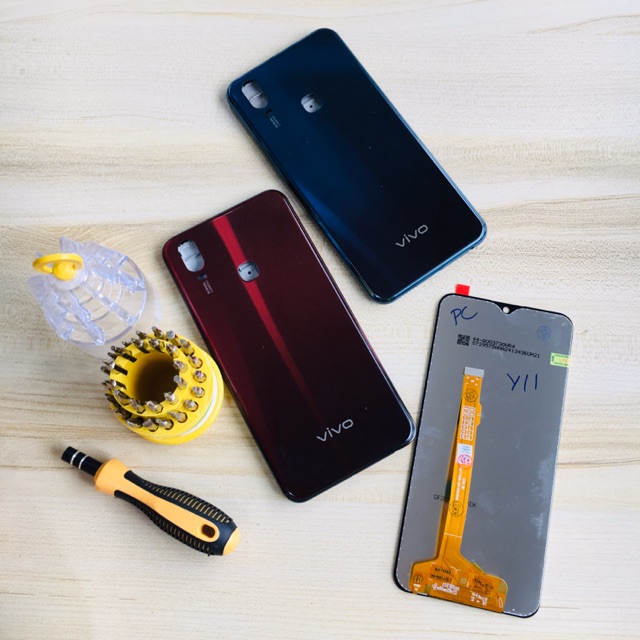 Combo Bộ Vỏ Sườn + Màn Hình Vivo Y11 Zin Hàng Cao Cấp (Tặng bộ vít)