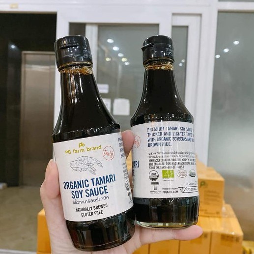 NƯỚC TƯƠNG HỮU CƠ TAMARI - PB FARM - 200ML