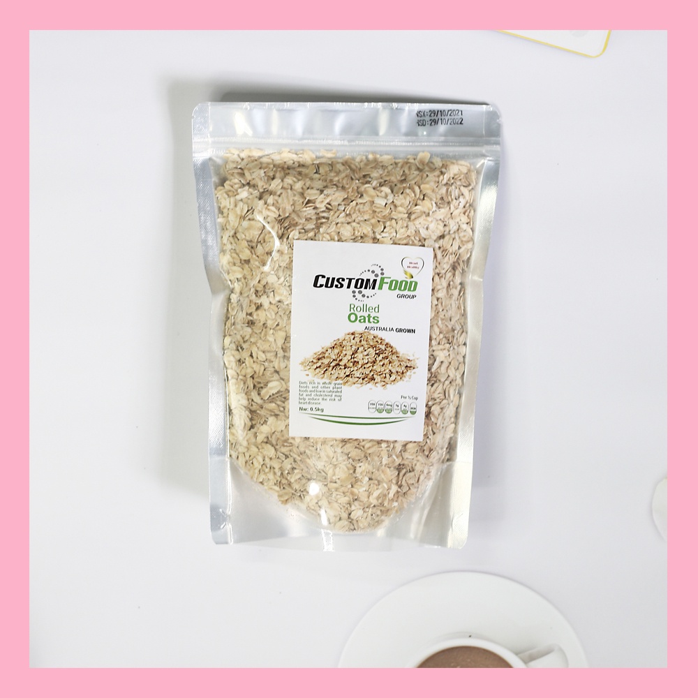 Yến mạch Úc Custom food Group 500g cán dẹt - The Gumi