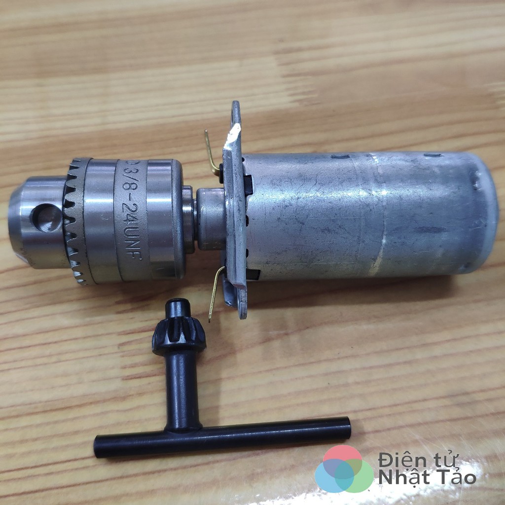 ĐỘNG CƠ KHOAN MINI 12V-2A GẮN ĐẦU KẸP MANG RANH