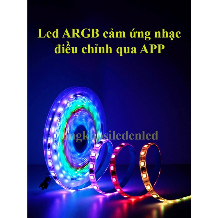Bộ đèn led ARGB 5m nháy theo nhạc Led đuổi ARGB cảm ứng tiếng vỗ tay siêu hot