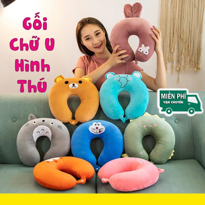 Gối Chữ U HT3603 Kê Cổ cho mẹ bầu, Gối Kê Cổ Nhiều Màu Sắc, Chống Đau Mỏi Vai Gáy Hiệu Qủa