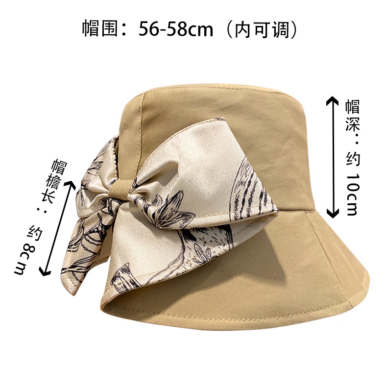 Nón Bucket Đính Nơ Phong Cách Retro Pháp Thời Trang Xuân Hè Cho Nữ