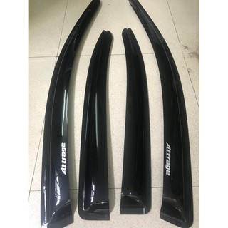 Bộ vè che mưa đen Thái cao cấp xe Mitsubishi Attrage 2014-2019