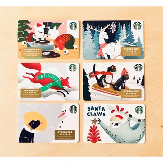 Thẻ Starbucks US lưu niệm - Phiên bản Christmas 2019