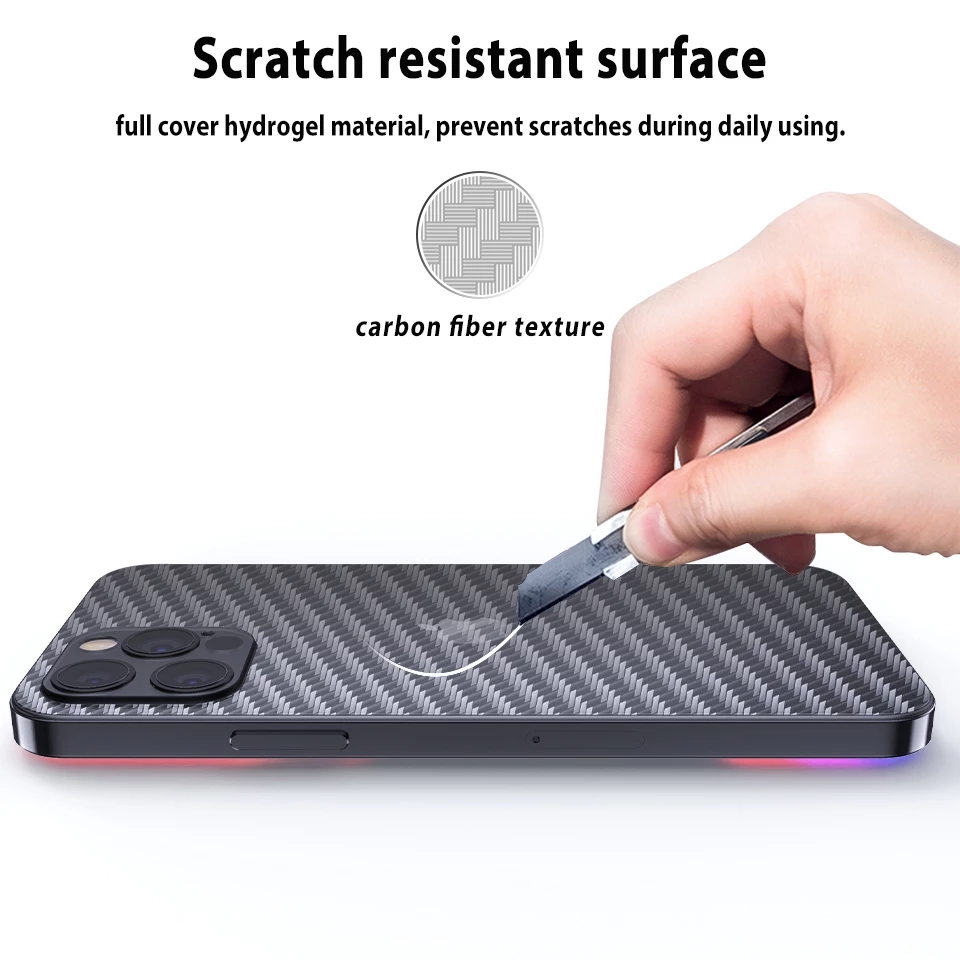 Miếng Dán Sợi Carbon Bảo Vệ Mặt Sau Điện Thoại Oneplus 9 8t Pro 7t 7 6t 6 Nord N10 N100