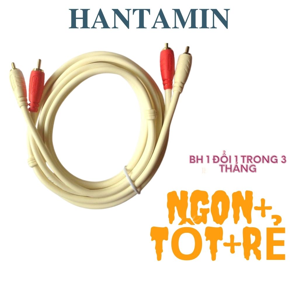dây av choseal HANTAMIN 1.8m dây av dây loa choseal dây aux dây audio dây kết nối âm thanh 5218