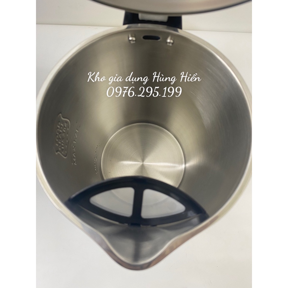 Bình ấm đun 2 lớp chống bỏng siêu tốc Midea MK-317DC - Hàng Chính Hãng