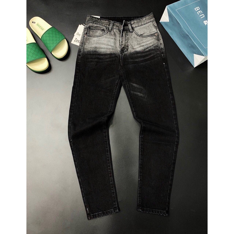 Quần jean nam đen trơn cao cấp-chất bò co dãn 4 chiều-from chuẫn thời trang Lady-Hn Store88 TS122