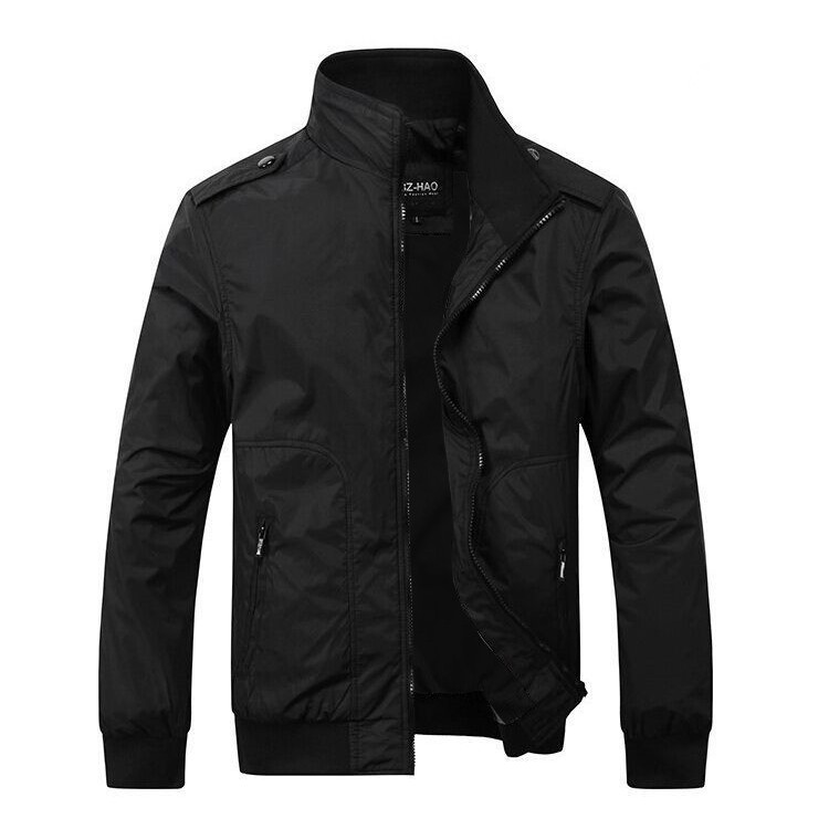 ÁO KHOÁC DÙ NAM 2 LỚP CAO CẤP AKD25-XANH ĐEN