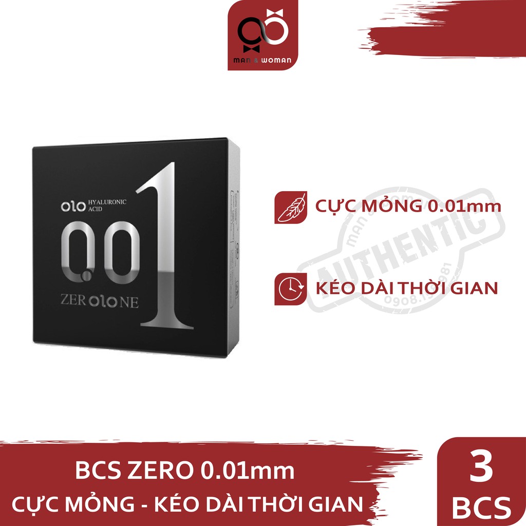 Bao cao su Olo Zero 0.01 Cực Siêu Mỏng CON046