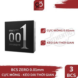 Bao cao su Olo Zero 0.01 Cực Siêu Mỏng CON046