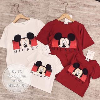 💥SIÊU CHẠY💥 Áo mickey cho mẹ và bé dễ thương, đủ size và màu