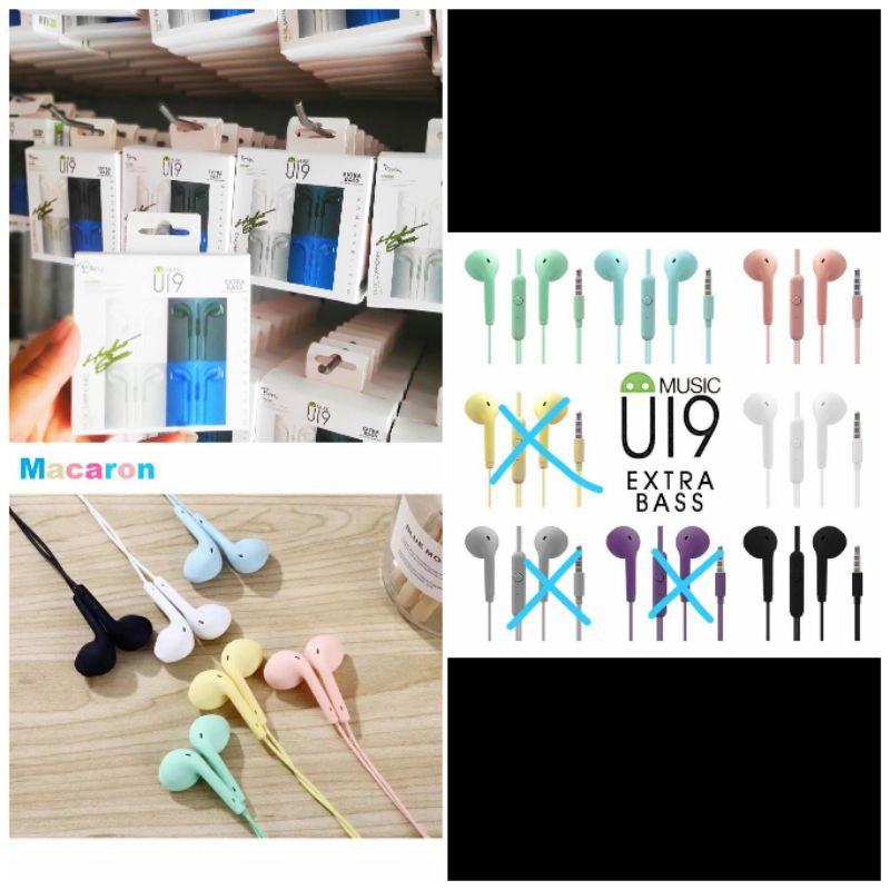 Tai Nghe U19 Màu Macaron U19 | BigBuy360 - bigbuy360.vn