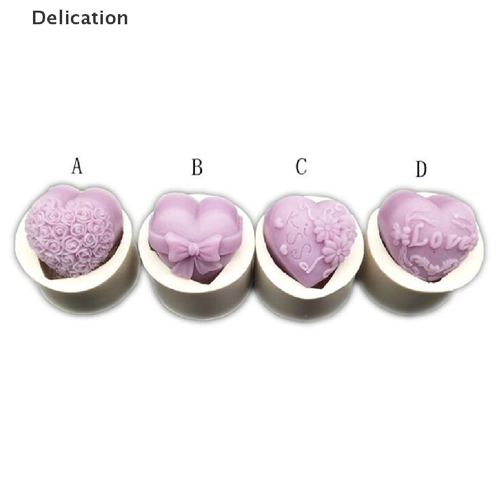 Khuôn silicone tạo hình làm nến/ xà phòng kiểu dáng tùy chọn DIY