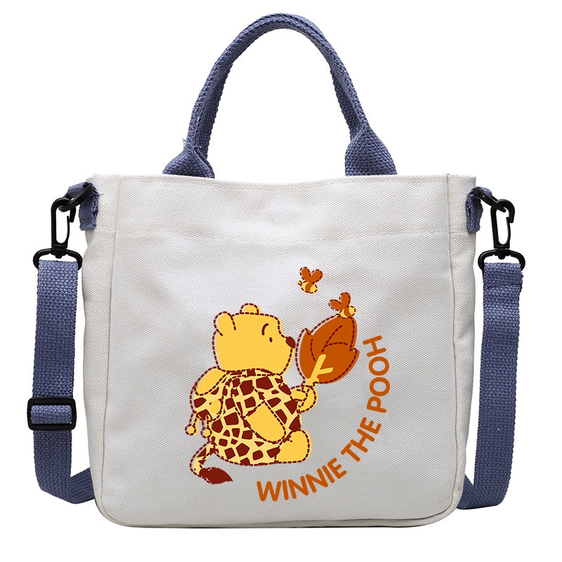 Túi Xách canvas In Hình Gấu pooh Đáng Yêu