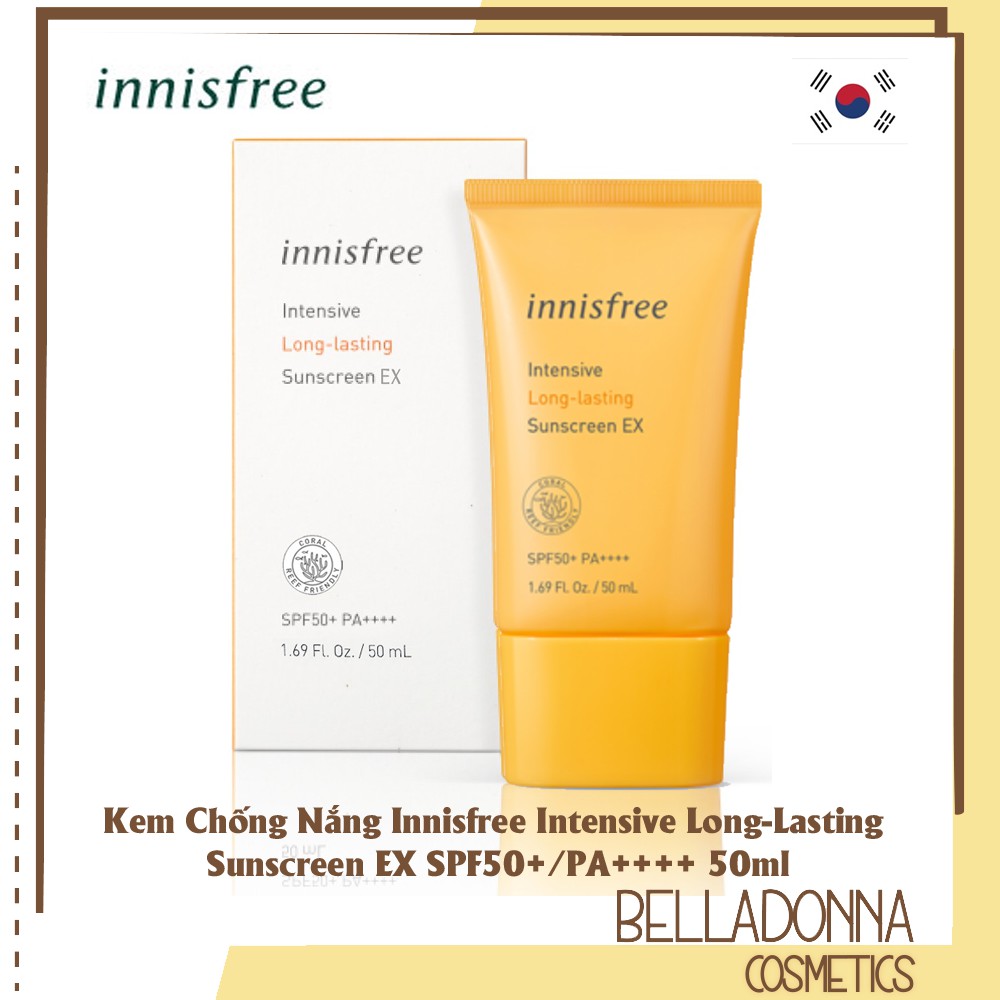 Kem Chống Nắng Lâu Trôi Innisfree Intensive Long-Lasting Sunscreen EX SPF50+/PA++++ 50ml