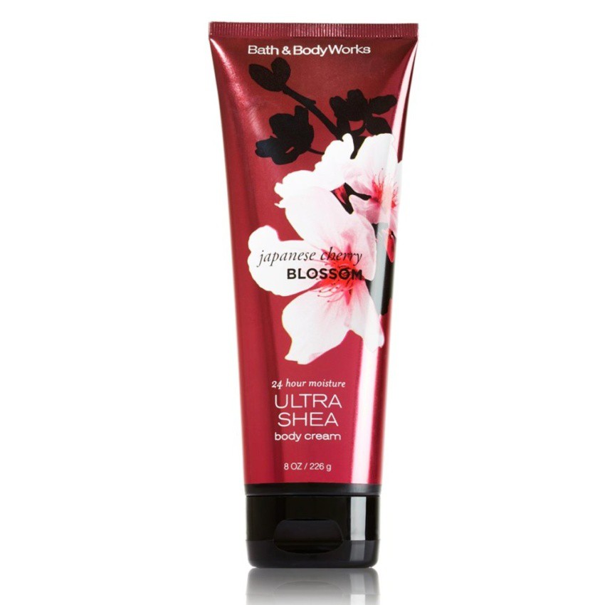 Kem dưỡng ẩm cơ thể Bath &amp; Body Works Japanese Cherry Blossom Ultra Shea Body Cream 226g (Mỹ)