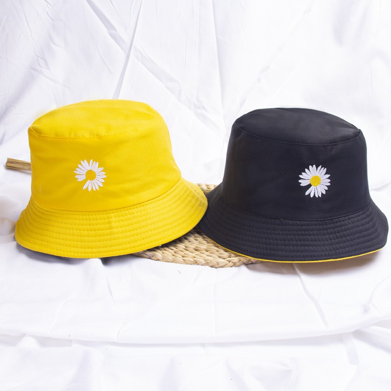 Nón Bucket Unisex Thêu Cúc Họa Mi Nhiều Màu - Mũ Tai Bèo Thời Trang Xuân Hè 2021 MU3