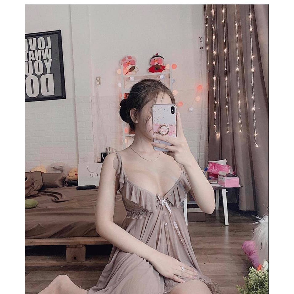 Váy ngủ bèo nơ SIÊU SEXY mẫu ngủ quốc dân -Hàng xịn, giá tốt | BigBuy360 - bigbuy360.vn