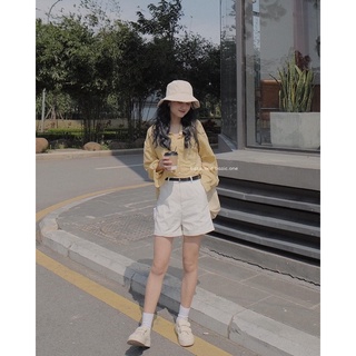 Áo sơ mi đũi lụa nhiều màu tone Pastel Bazic one