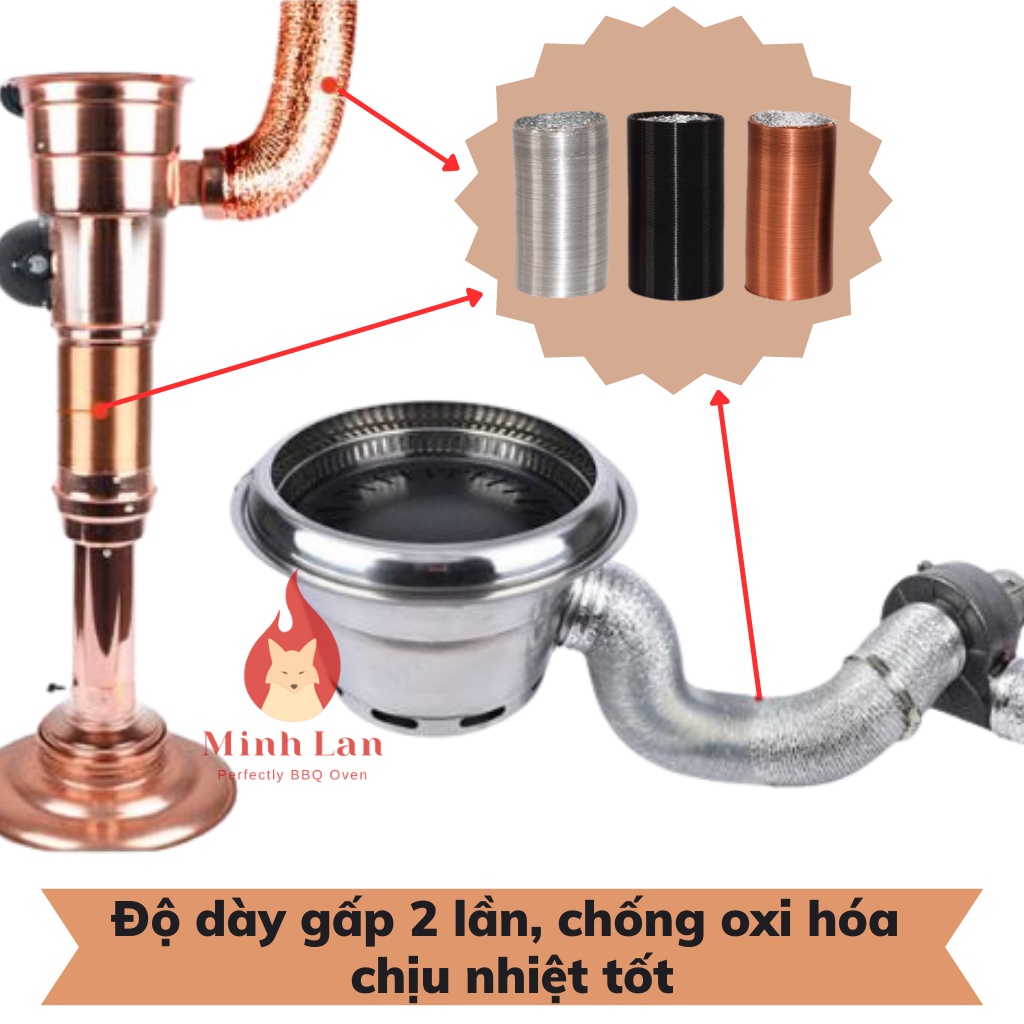 Đoạn ống lò xo chuyên dụng cho ống hút dương mềm D100