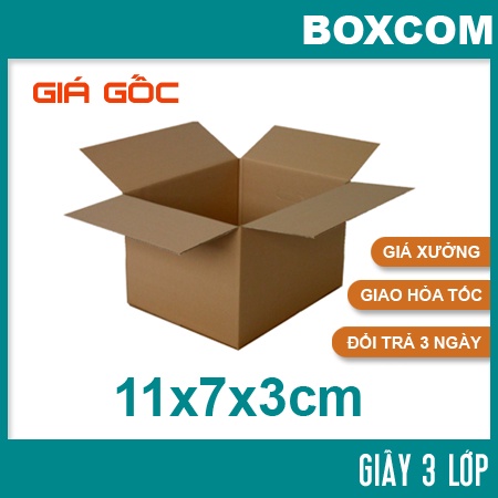 [HCM] - Size 11x7x3 Thùng Carton, hộp carton đóng hàng