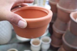 Chậu đất nung trồng cây