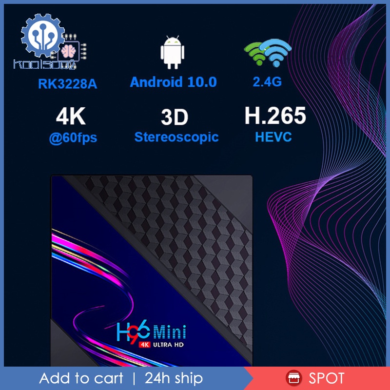 🆙Hàng sẵn sàng🆙Android 10.0 Smart Box RK3228A Chip 2.4G 5.0G WIFI 3D Smart Player