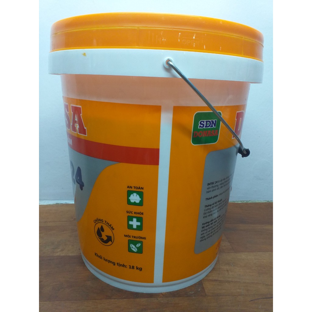 Vật liệu chống thấm sàn và tường Donasa Intec 24 _ Thùng 18kg