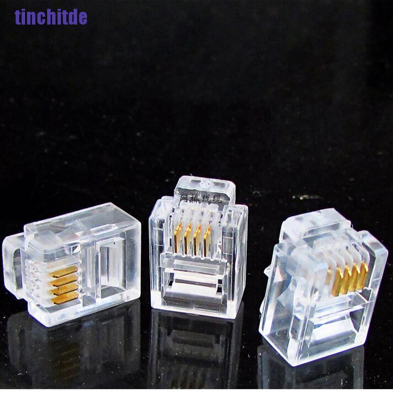 Bộ 100 Nút Cắm Động Cơ Rj11 6P4C Chuyên Dụng