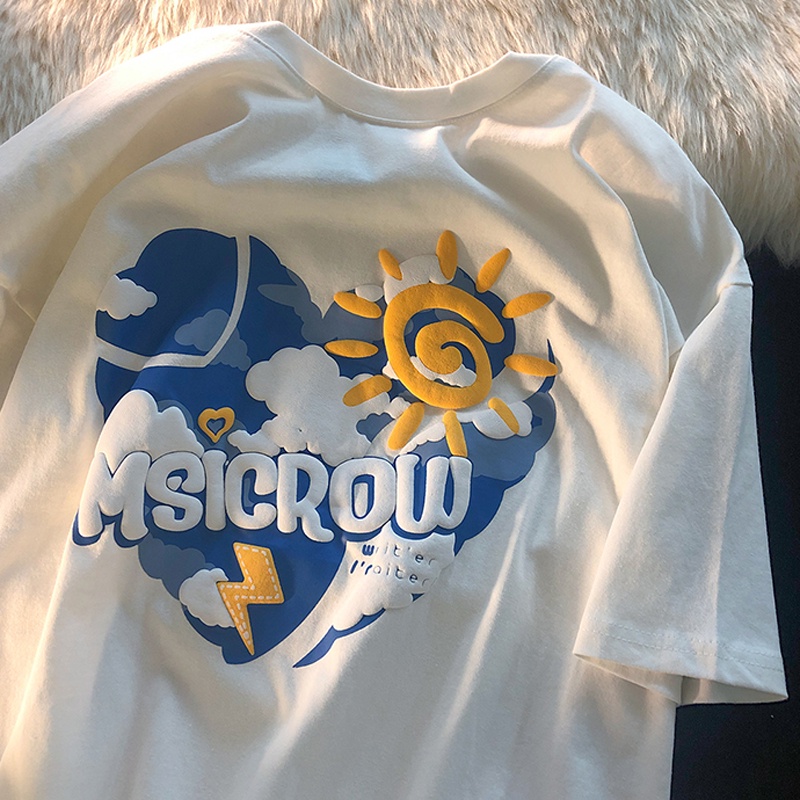 NRVP Áo Thun Nữ Tay Ngắn In Hình Phong Cách Hàn Quốc Thời Trang Mùa Hè 2022