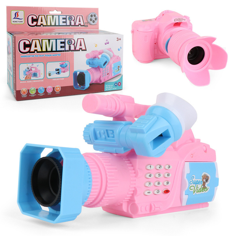  Kids Camera Mini Educational Toys Digital Camera Pretend Play Projection Video Camera  For Children Baby Birthday Gift 